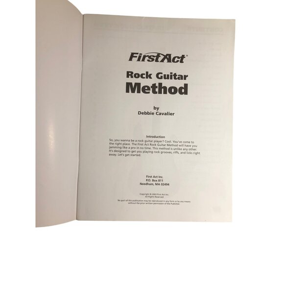 First Act Learn & Play Guitar Acoustic & Electric Instruction Book Method - Picture 3 of 6